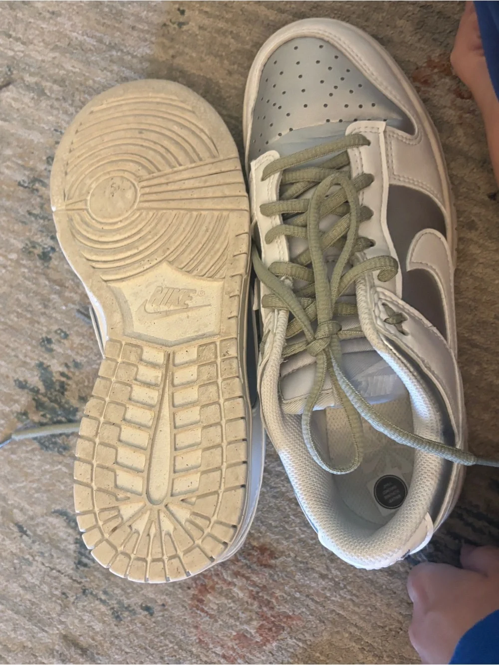 Nike White Sneaker Inner Label Detail